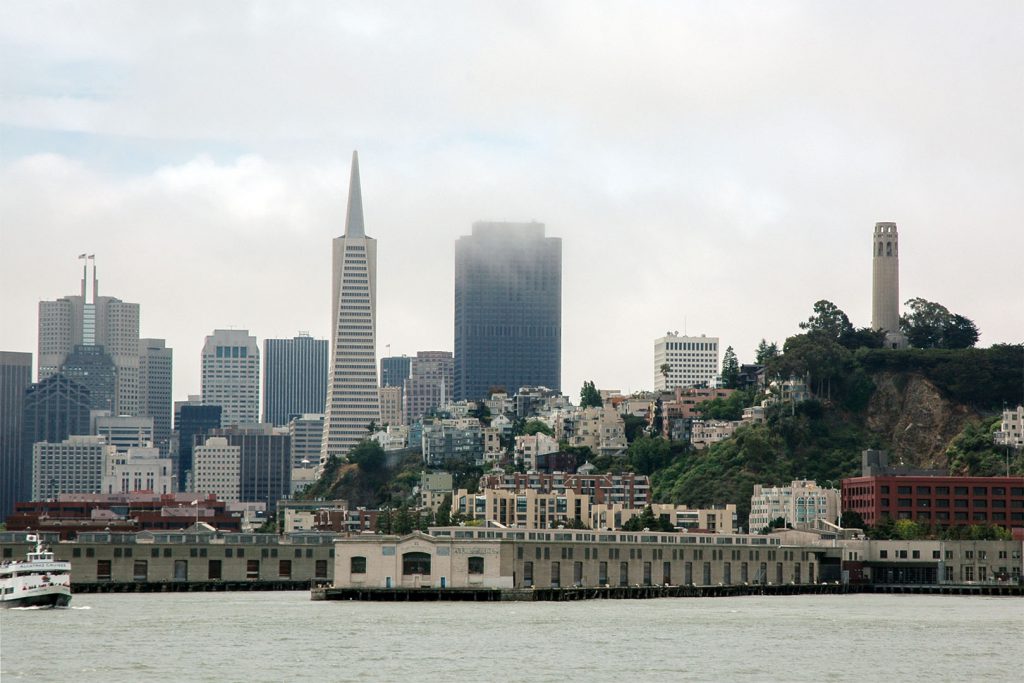 Coit Tower und Transamerica Pyramid