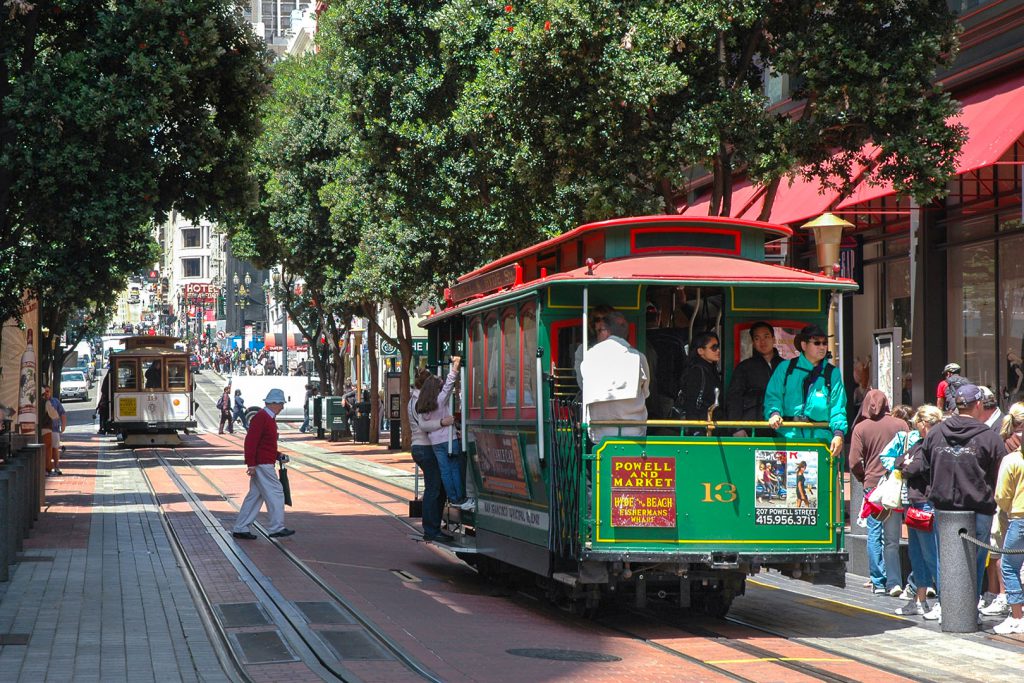 Die Endstation der Cable Cars am Union Square